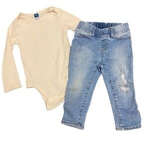 Toddler Girl Outfit 18-24 m Bundle Jeans Shirt Gap Old Navy Fall Lot 🛑
